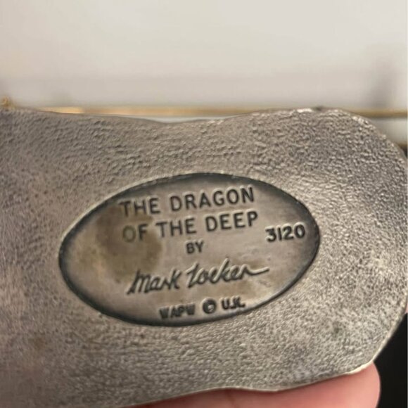 The Dragon of the Deep Tudor Mint Myth Magic Vintage Pewter Jeweled Collectible - Picture 5 of 5